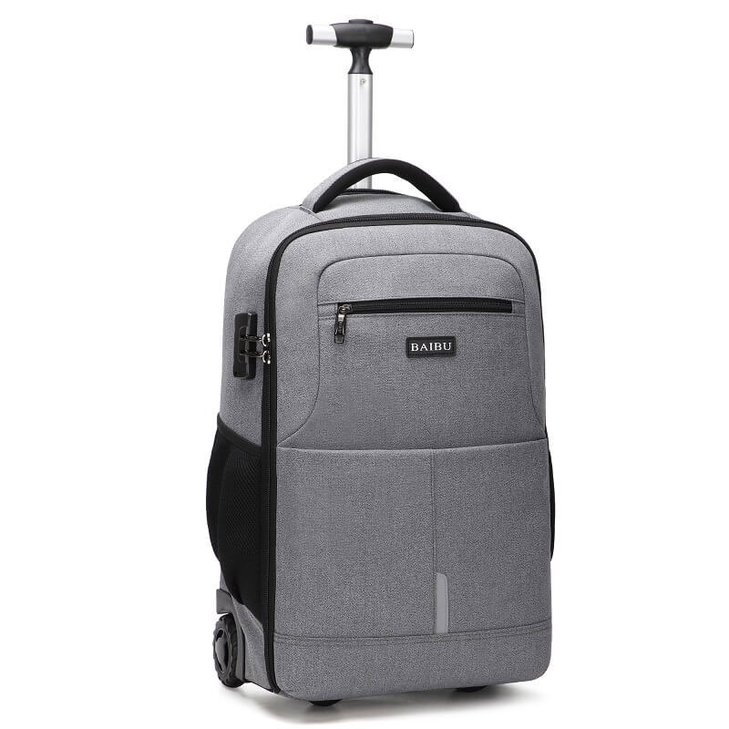 Travel Bussiness Trolly Bag With Wheels Rolling Backpack For Men/Women